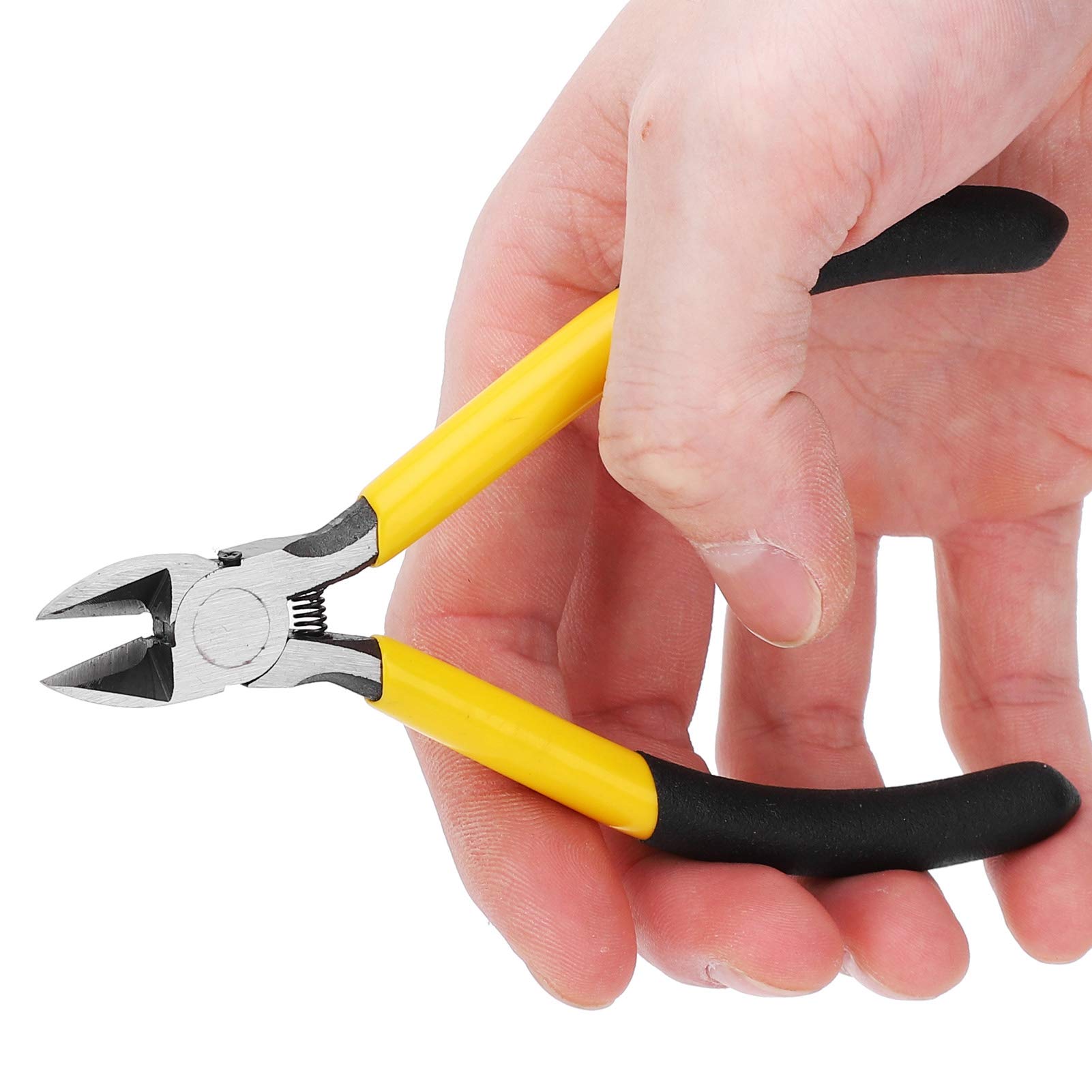 Zestaw profesjonalnych szczypiec kombinowanych DIY do napraw, szczypce tnące boczne, szczypce tnące boczne, narzędzia do naprawy drutu ze stali wysokowęglowej, 2 kolory, 5 cali, TU-A05S