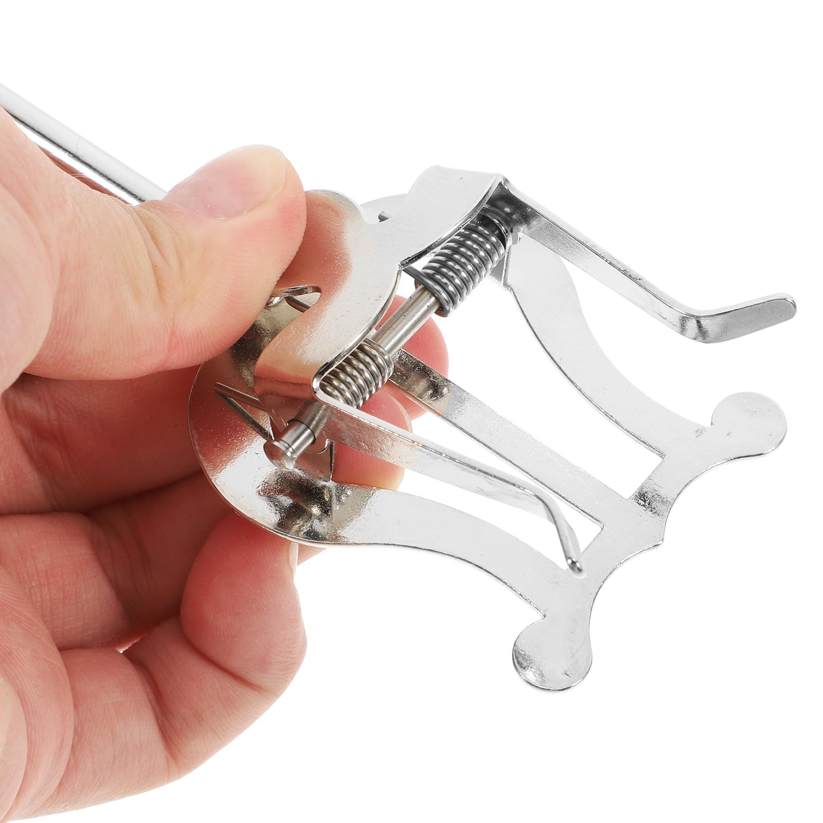 POPETPOP Soporte para Partituras de Clarinete Portátil, Clip para Partitura Musical, Hierro Plata, Sujeta la Partitura con Firmeza para Marcha