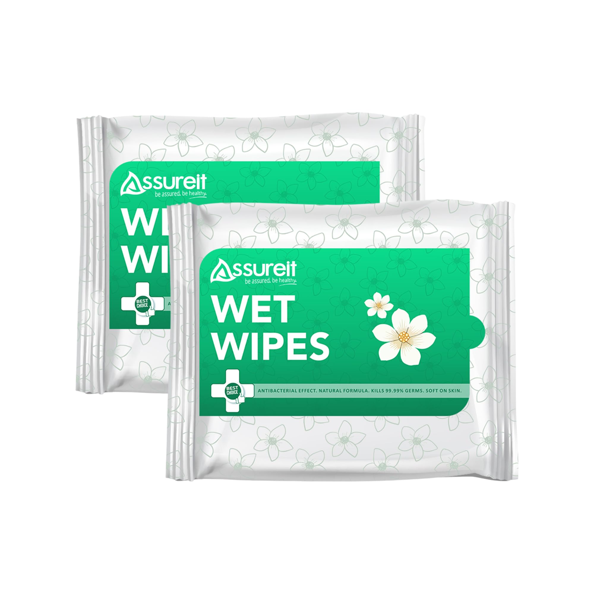 Antibacterial Wet Wipes 60 Counts – Soft on Skin, Natural Formula, 99.99% Germ Protection, Gentle & Refreshing Everyday Hygiene Wipes - Pack of 2, (30 Each)-image-28
