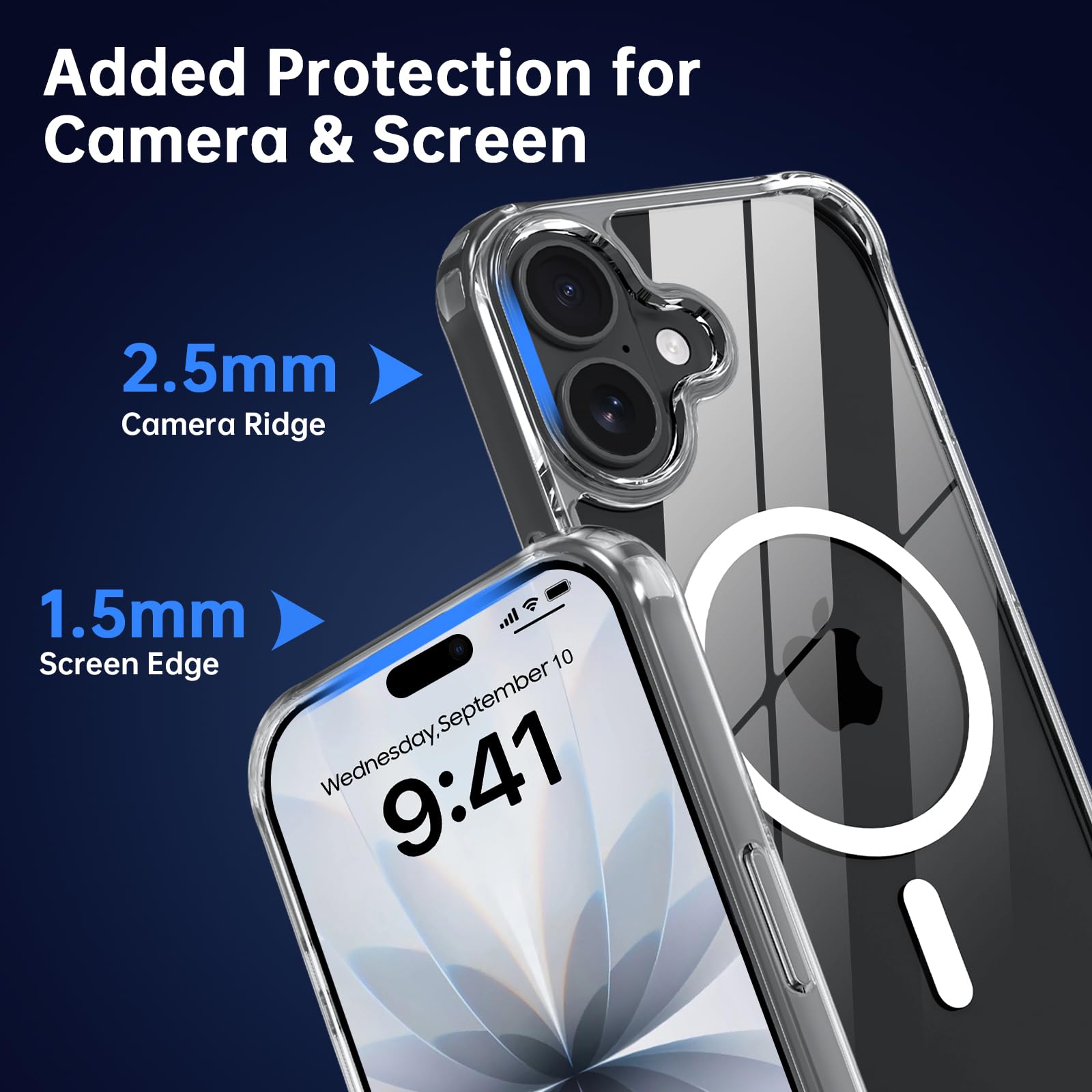 Oelrstfe Cover con Cordino per iPhone 8/iPhone SE 2020/iPhone 7/SE 2022, Trasparente Silicone Custodia con Regolabile Collana Laccio Tracolla, Antigraffio Proteggere Case Corda per iPhone 8, Nero