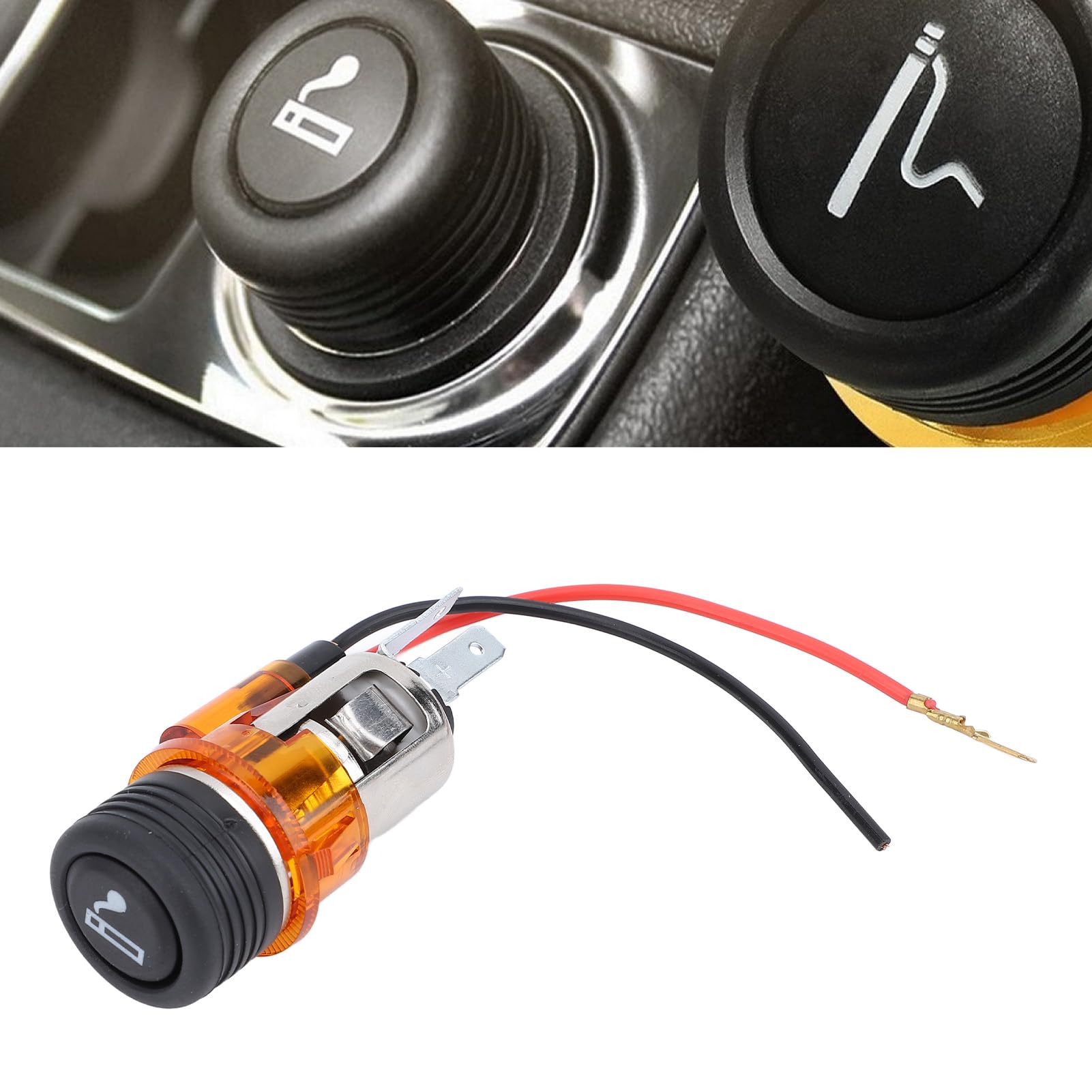 Amazon.com: 12 V Car Cigar Lighter Socket with HeatCeramic Protector,  Suitable for Mondeo, Escort, Ka, Illuminated Design : Automotive