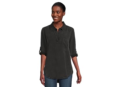 Mod-o-doc Roll Tab Patch Pocket Tunic Women