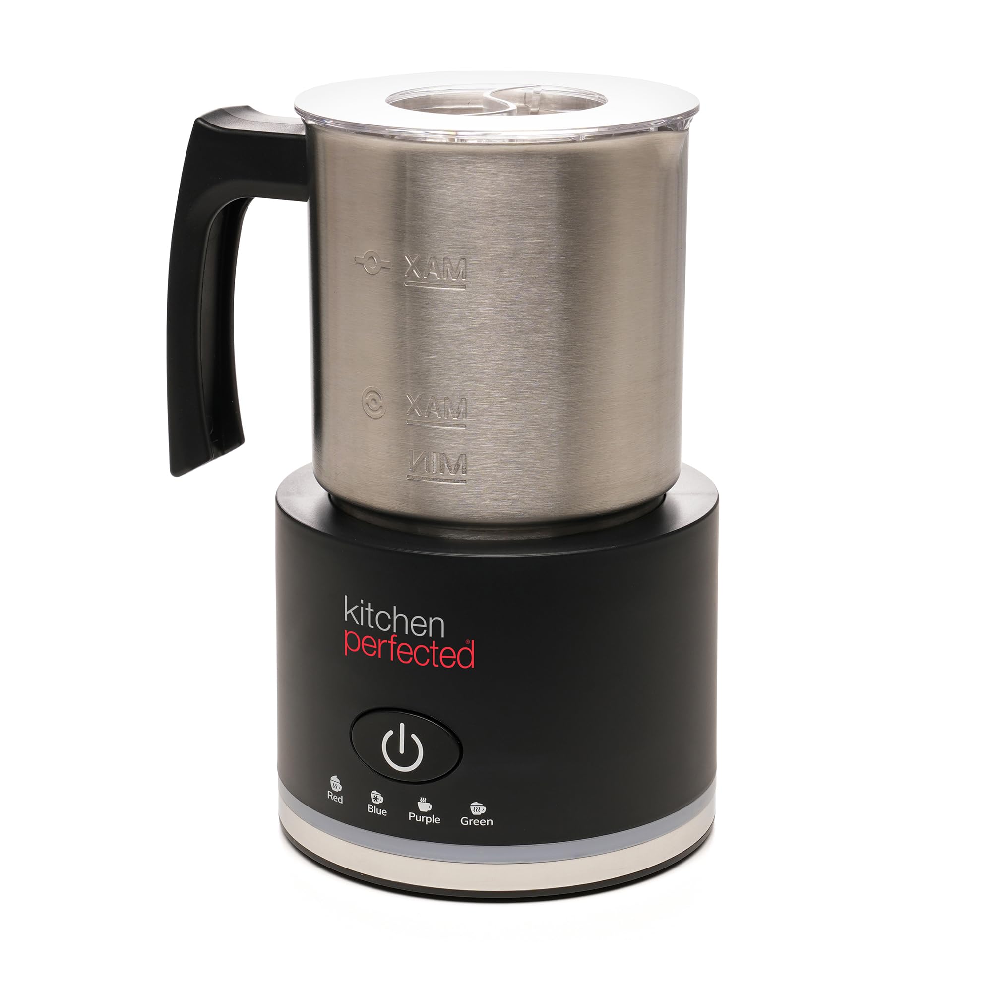 KitchenPerfected Kitchen Perfected 4-In-1 Milk Frother & Hot Chocolate Maker-600W Automatic Milk Frother,500Ml Capacity,lid,4 Preset Modes from B&Q