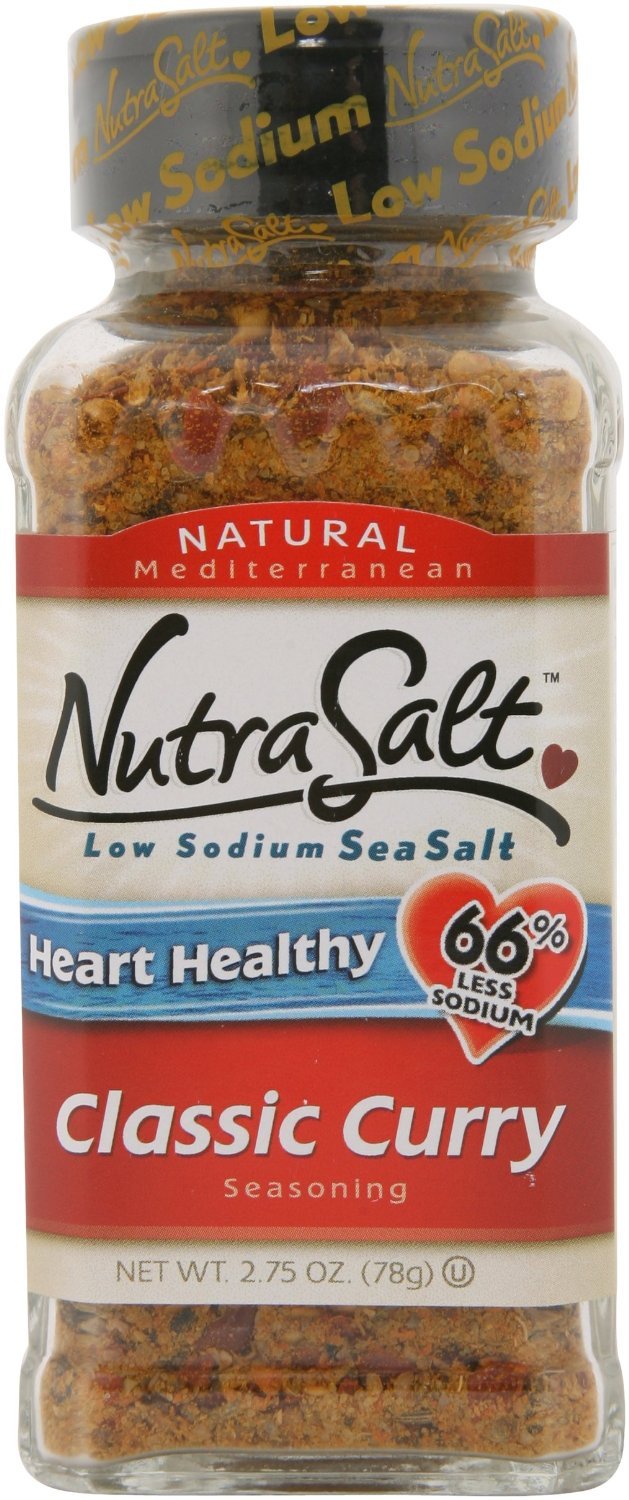 NutraSalt Classic Curry, 2.75-Ounce Containers (Pack of 3)