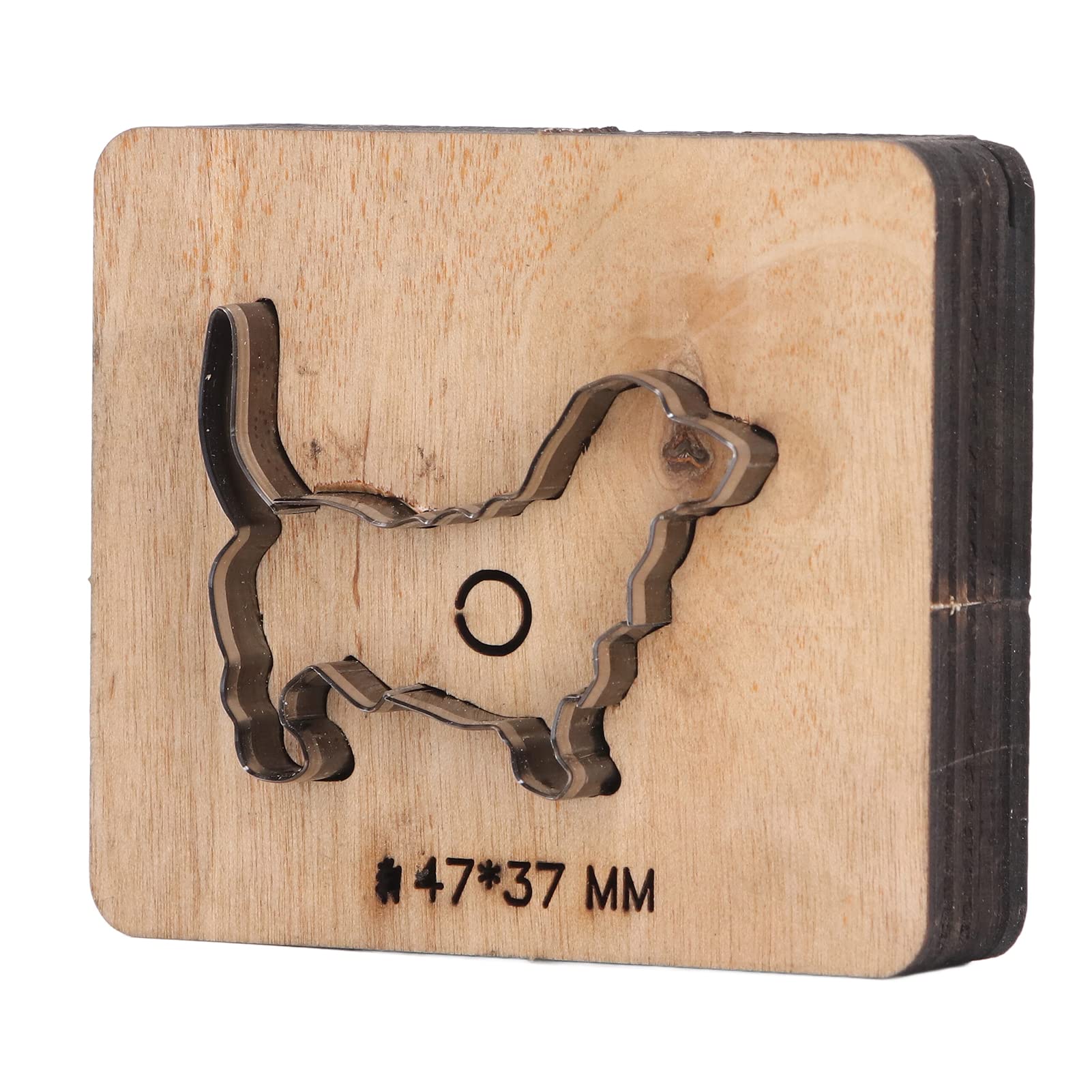 Dog Shape Leather Cup Die Cut Cut Punching Tool for Wallets and Ceintures Carresse Treatment Resum Prum Alloy Steel Material
