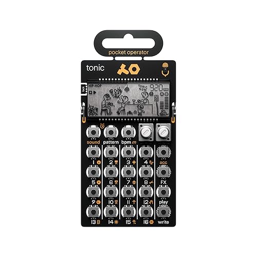 teenage engineering pocket operator PO-32 tonic, drum and percussion synthesizer and sequencer, unlimited sounds with microtonic through data transfer