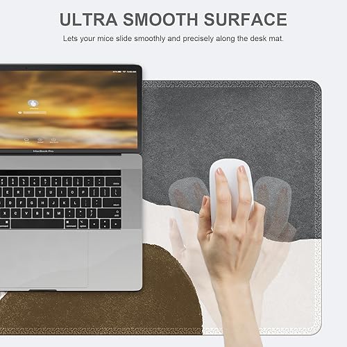 Miniatura 3 de HAOCOO Tapete de escritorio, alfombrilla de escritorio para computadora, alfombrilla de mouse grande para escritorio, alfombrilla de mouse para