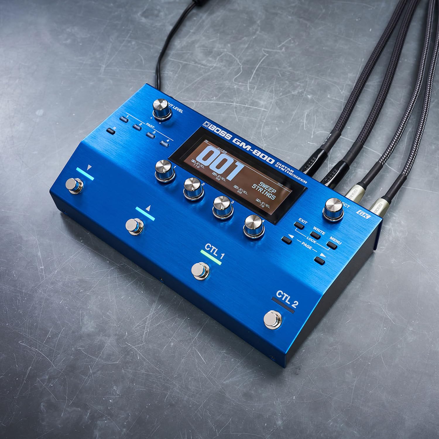 Boss GM-800 urządzenie efektowe, syntezatora + przetwornik gitarowy GK-5 + kabel BGK-15 + ściereczka z mikrofibry Keepdrum