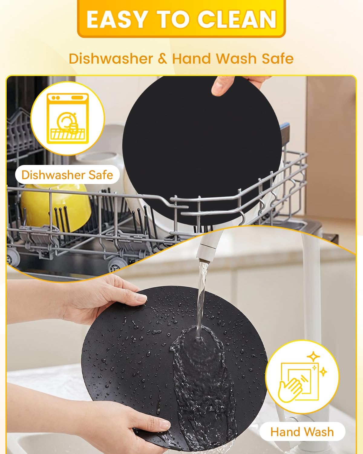 5PCS Reusable Pizza Oven Liner Mats Compatible with Presto 03430