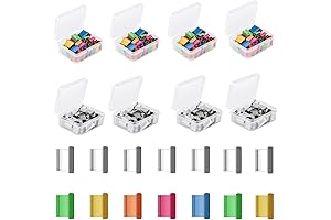 400pcs Color & Silver Reusable Ergonomic Clam Clips