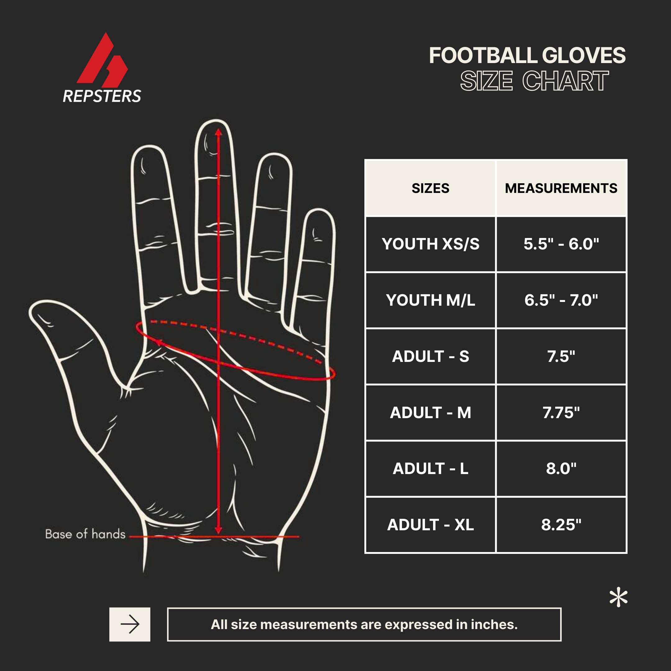 RPG1 Elite Gants de football pour homme – Gants de receveur larges – Adhérence supplémentaire – Tailles adultes et jeunes