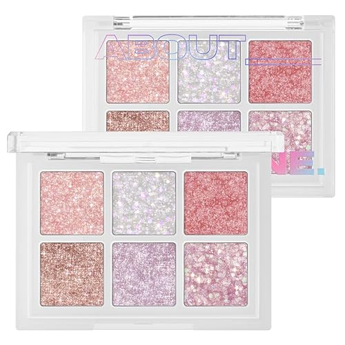 ABOUT TONE OHMY Glitter Pop 3 colores  Paleta de sombra de ojos con purpurina, alto pigmento, bálsamo con purpurina de ojos, maquillaje iluminador, disponible en Yaxa Costa Rica