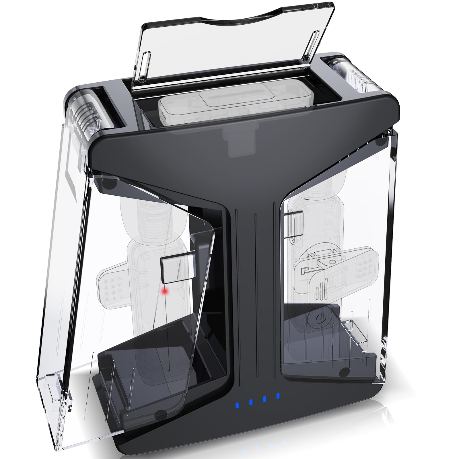 Storage and Charging Case Compatible with MAYBESTA, Leettus,Mini Mic pro,Caiord,JUDKIOM,SmaFun,HEHOTTC,Kdewere,Gicorino Wireless Mini Lavalier Lapel Microphone (Midnight)