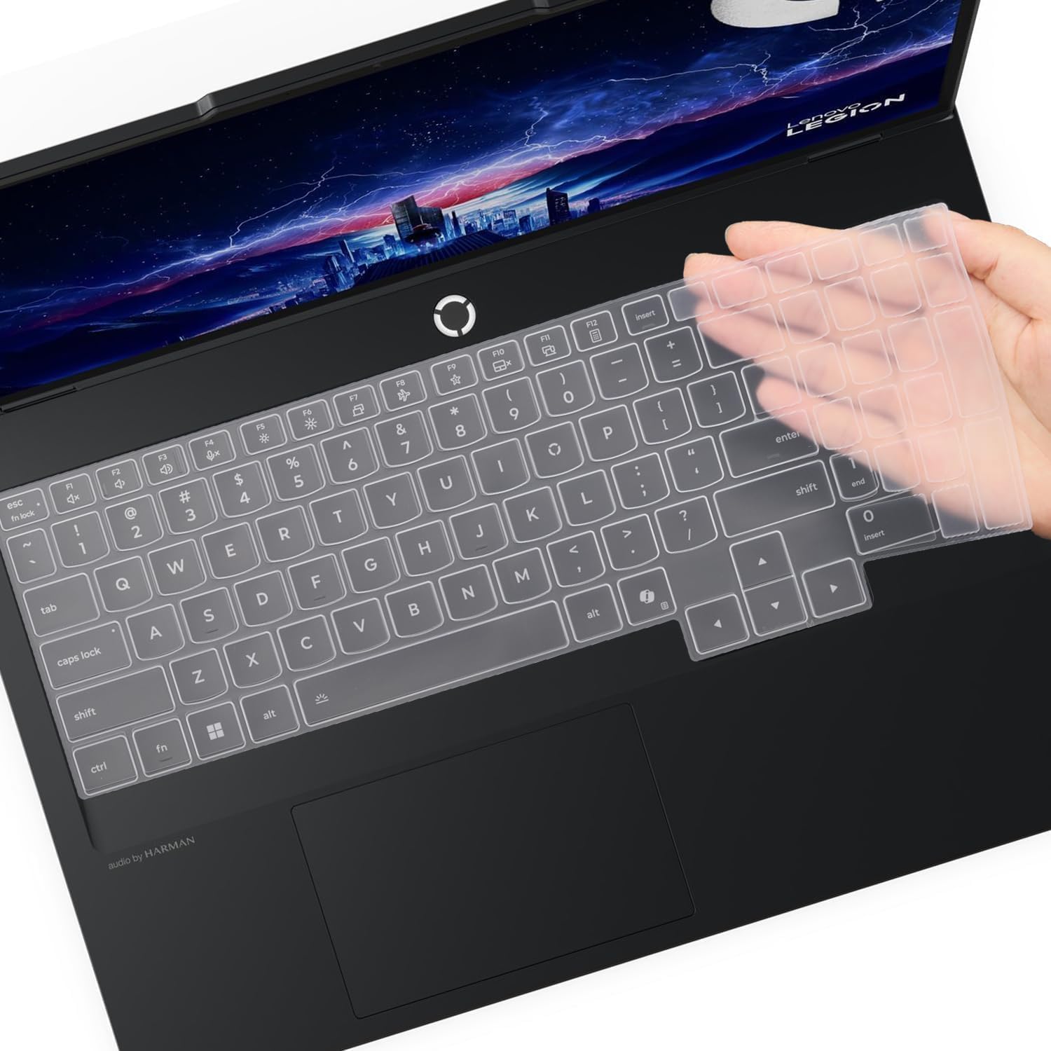 Oaky Keyboard Cover for 2025 Lenovo Legion 5 5i 16" 16IAX10, Legion 7i 10th Gen 16 inch, Legion Pro 5 5i 7 7i 10th Gen 16", Legion 9 9i 10th Gen 18 Inch [ Will Not Fit for Old Gen Models ] - TPU Clear-image-47