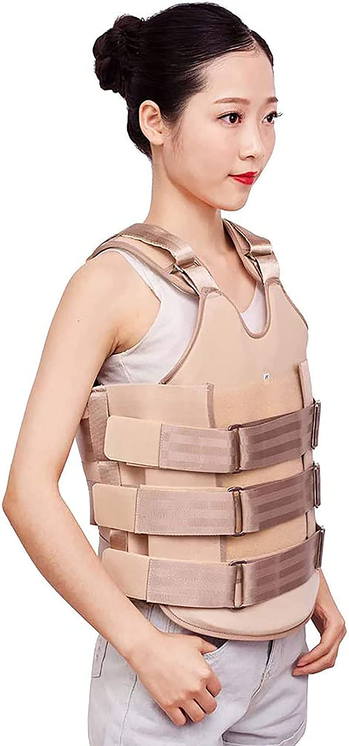 Orteza piersiowa Plecy Piersiowo-lędźwiowa Orteza stała Leczenie osteoporozy Złamania kompresyjne kręgosłupa Orteza kręgosłupa lędźwiowego Wsparcie skoliozy Orteza XL (Color : 1, Size : S.)
