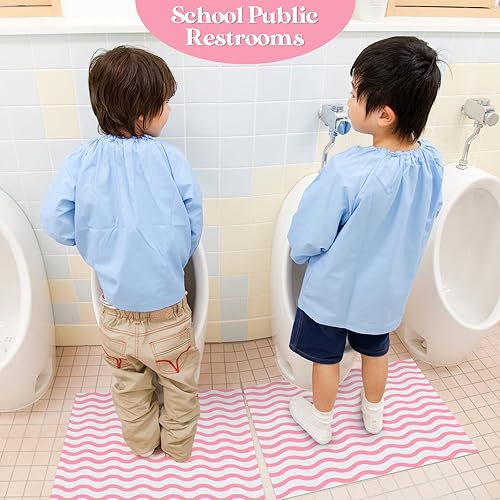 Miniatura 2 de 50 tapetes desechables para inodoro, desodorizantes, impermeables, en forma de U, para niños, entrenamiento para ir al baño, incontinencia (olas