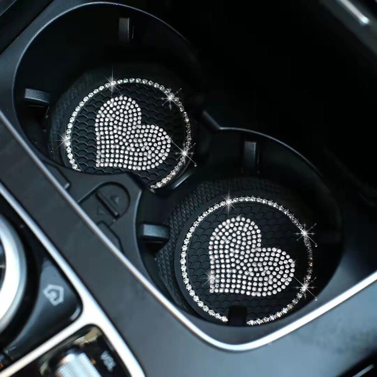 Sottobicchieri per portabicchieri per auto, 2 pezzi, universali