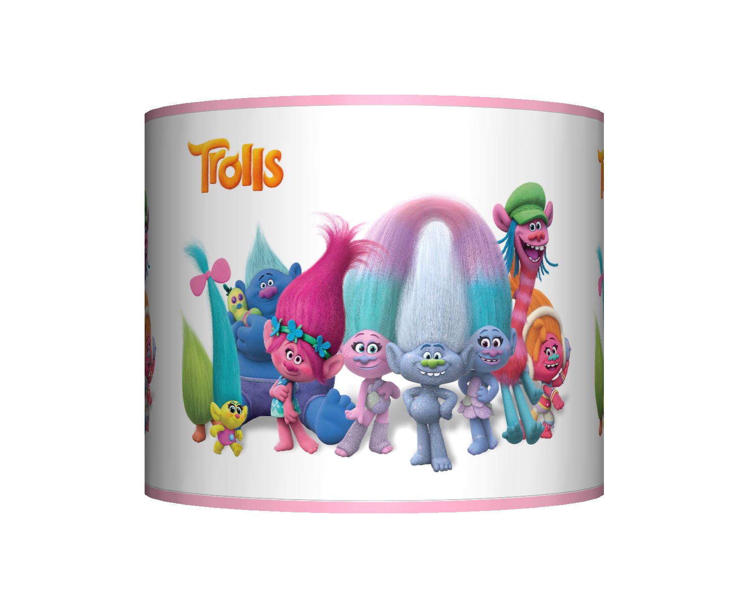 The Trolls - Ceiling LAMPSHADE ~ 10" Drum ~ Girls Bedroom LAMP Shade