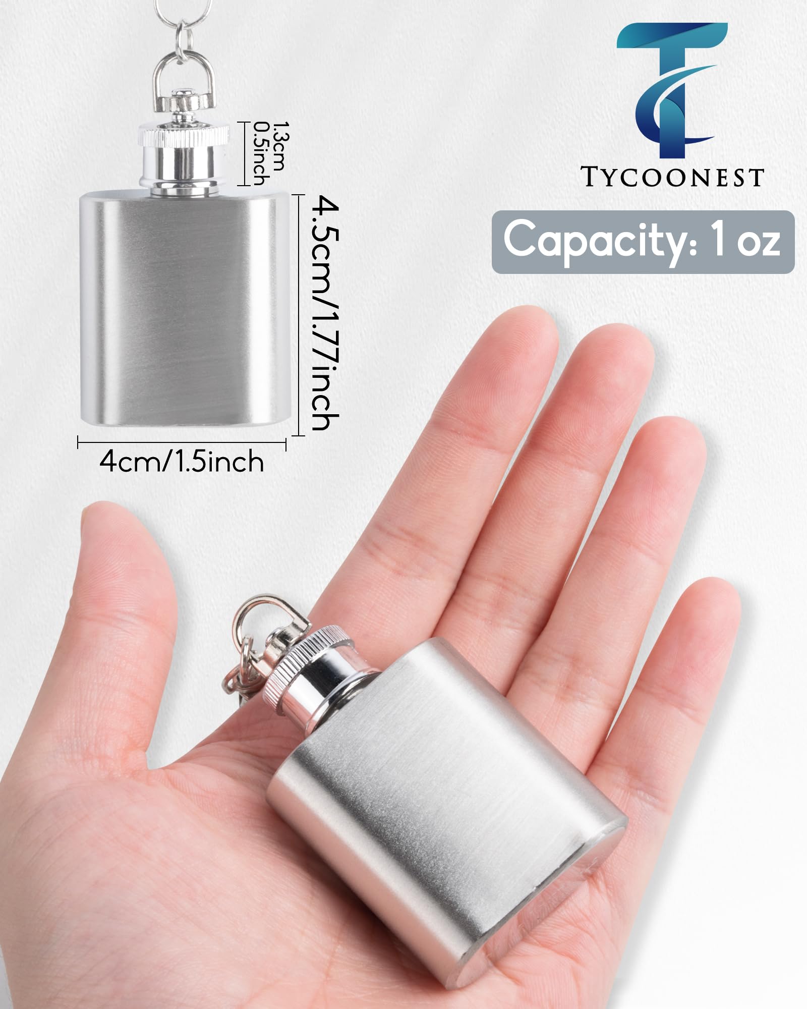 Tycoonest Mini Hip Flask 1oz - Image 2