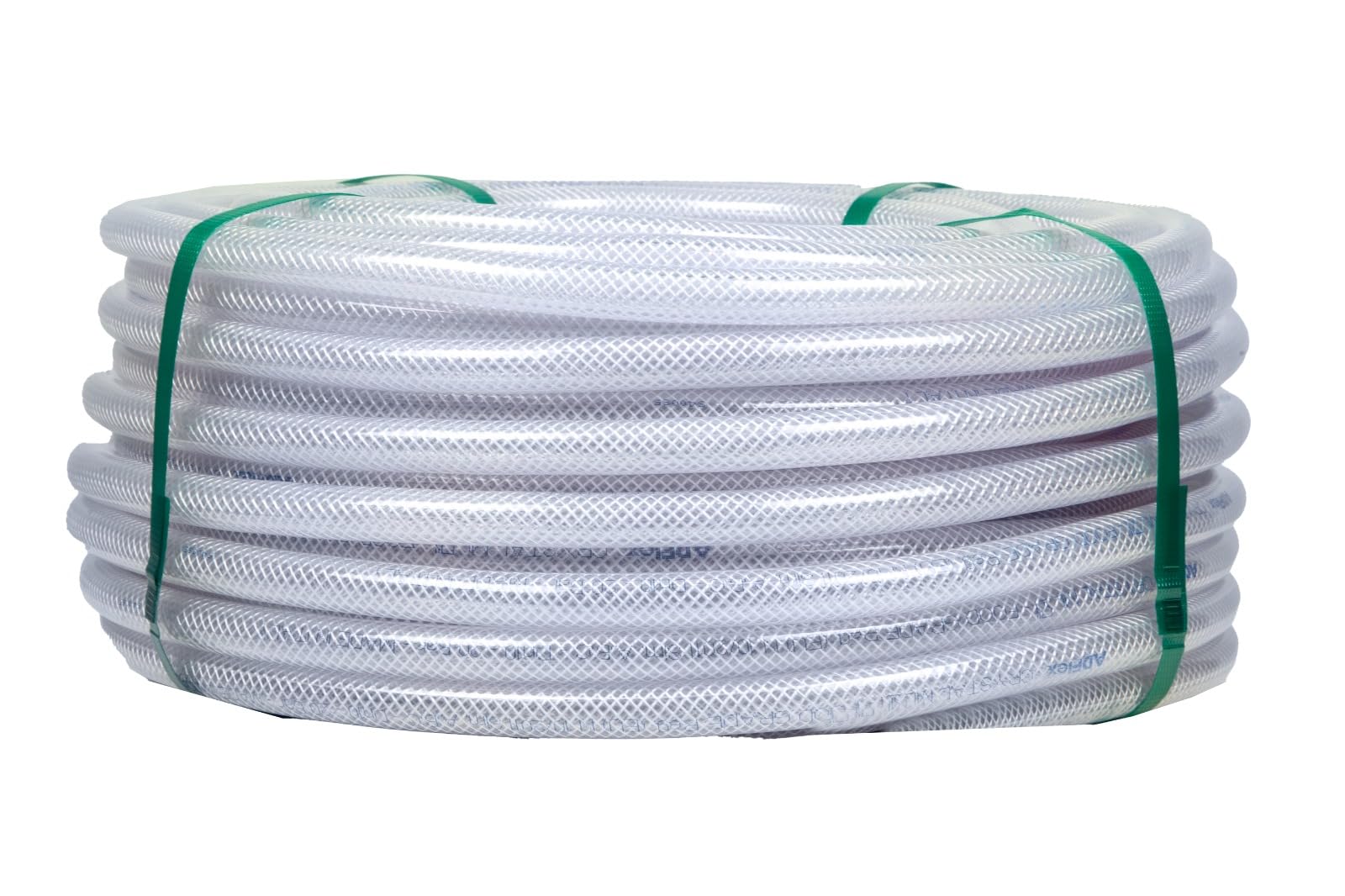 Tubo in PVC trasparente Crystal Retex ML 10x16 m 50 Rinforzato, Ultra Resistenza, Qualità Alimentare, passaggio aria, aria compressa, passaggio liquidi, acqua potabile, irrigazione