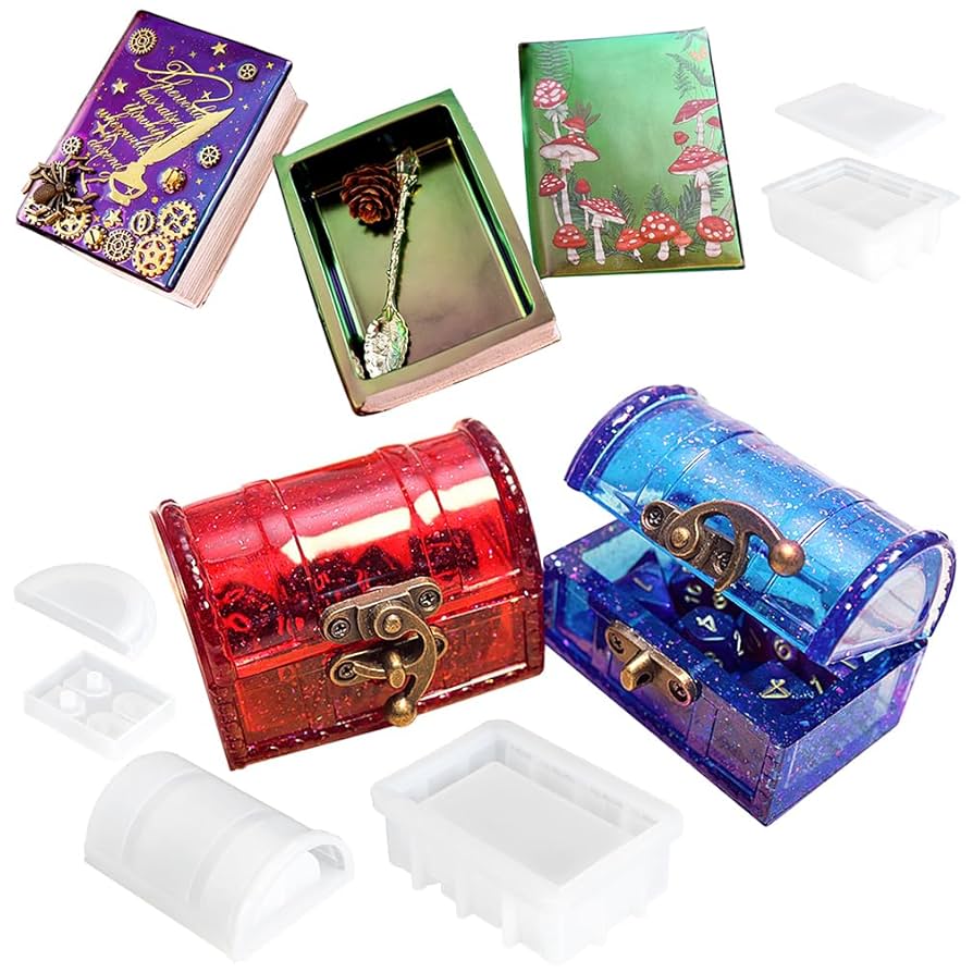 2液性レジン　小物入れ　ハート　BOX ハンドメイド　アクセサリーケース　貯金 2液性レジン 小物入れ ハート BOX ハンドメイド アクセサリー