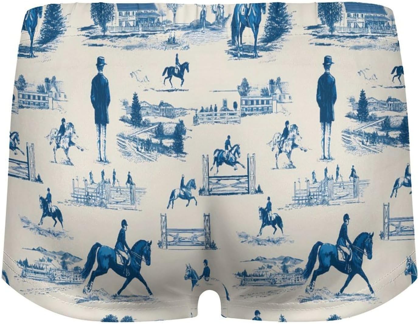 Horse Riding Equipment Pattern Fashion Women's Boxer Briefs Breathable Underpants Trunks Stretch Underwear