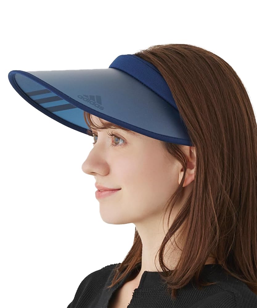 超美品　アキオヒラタ　サンバイザー　Lサイズ　リボン付(取り外し可能) Amazon | [アディダス] サンバイザー 3STBOS PRINT CLIPVISOR