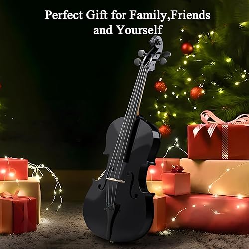 Miniatura 9 de Kit de violonchelo de tamaño completo, instrumento acústico para violonchelo para adultos, estudiantes, principiantes, juego completo de violonchelo