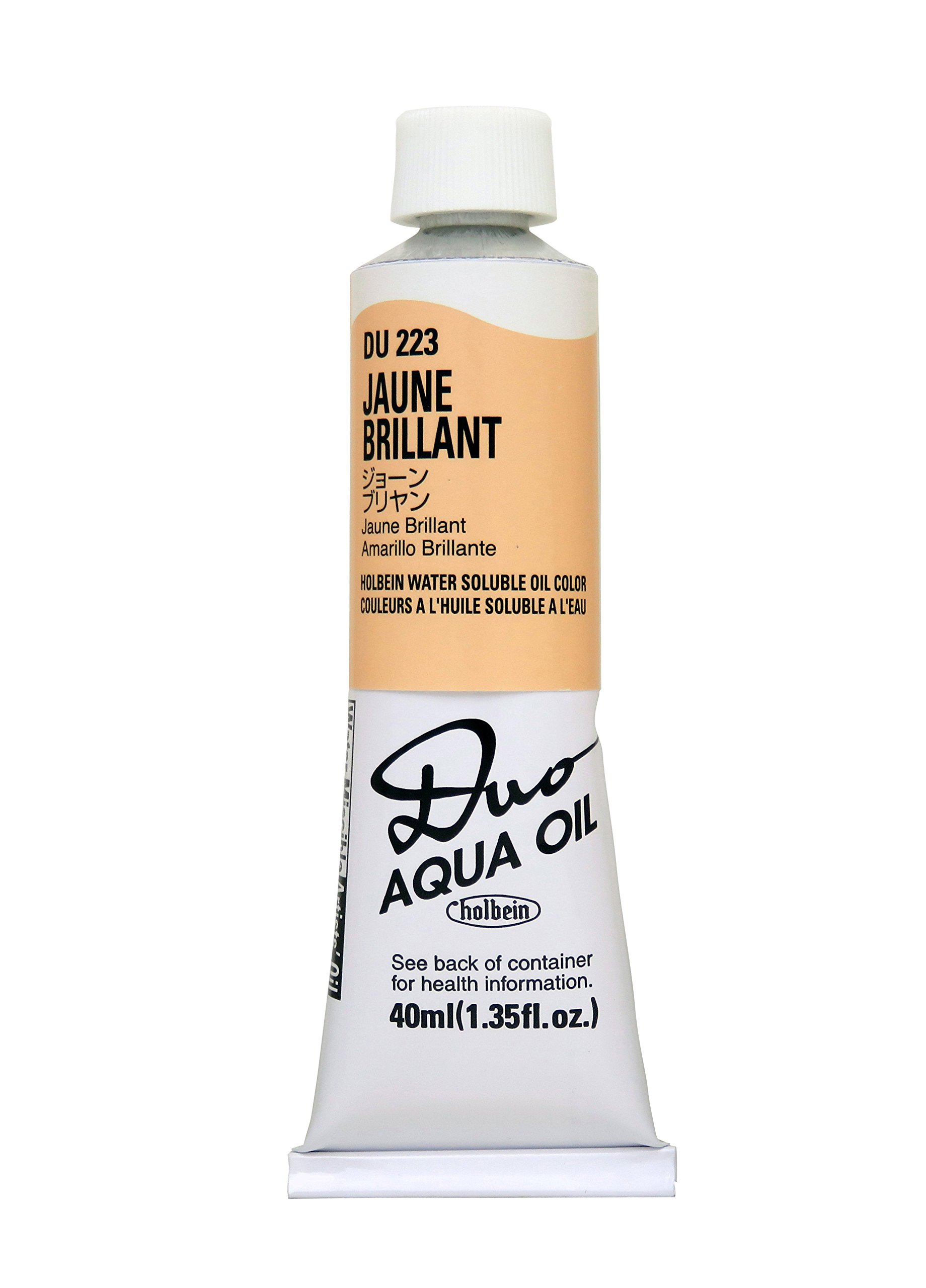 HolbeinDuo Watersoluble Oil Colors - Jaune Brilliant - 40ml Tube