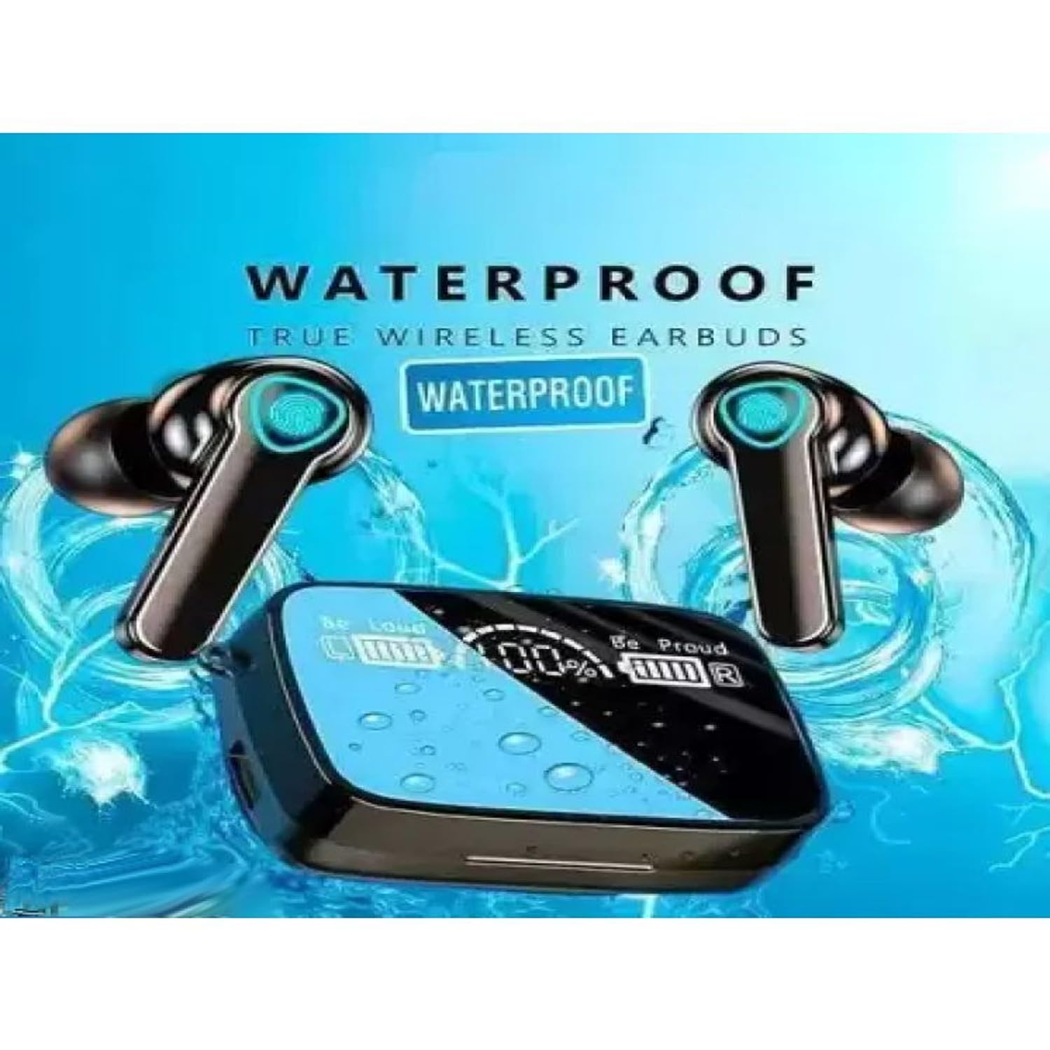 M19 TWS Bluetooth 5.1 Earbuds with LED Battery Display, Touch