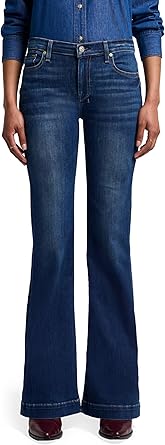 7 for All Mankind Womens Dojo Wide Leg Trouser Jeans