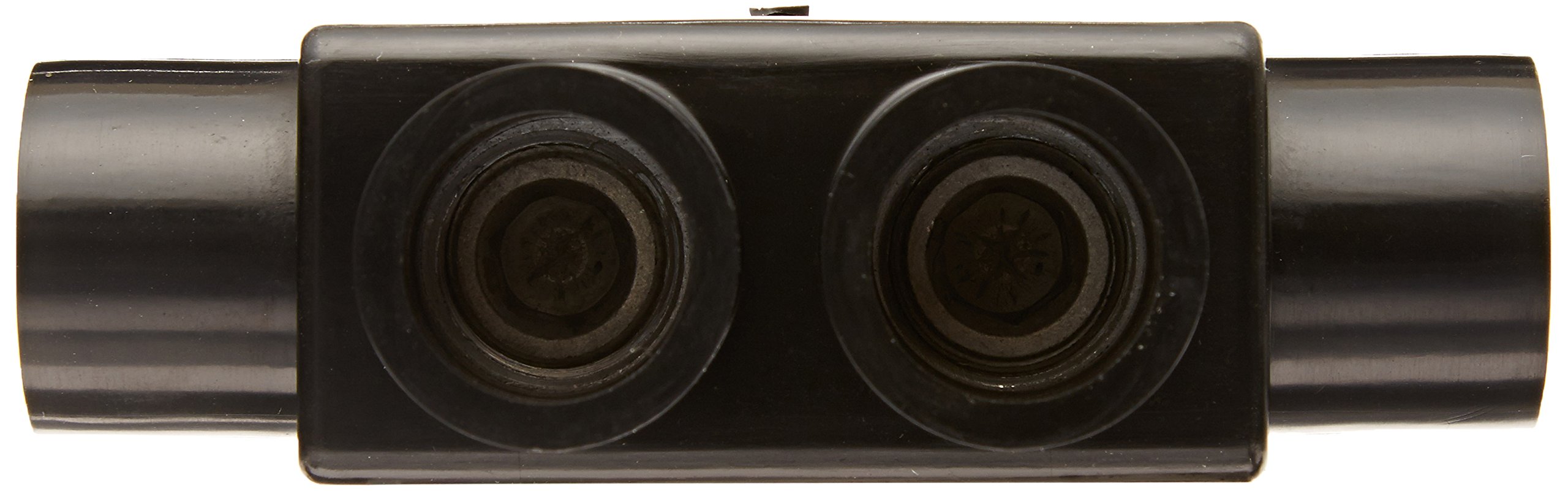 Burndy 1PBS250 Black Unitap UV Rated, 2 Ports, 10-250 AWG/kcmil Wire Range, 4.01