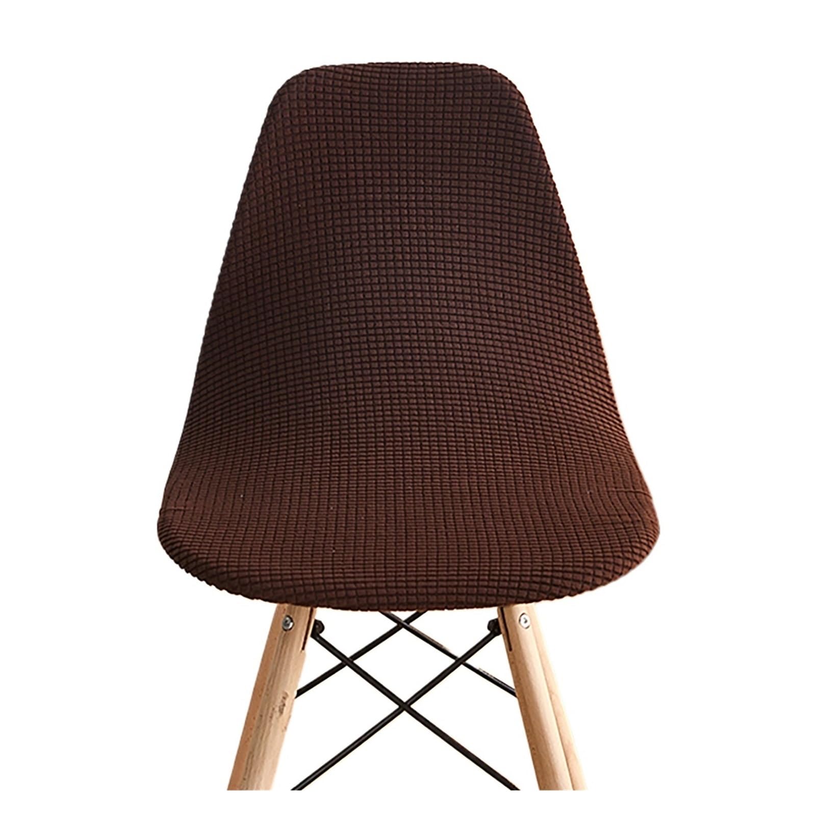 CIOPLJHKL Jacquard Waterproof Shell Chair Cover Short Back Covers Adjustable Dining Room Seat For Bar Party for Hotel, Banquet(Color7)