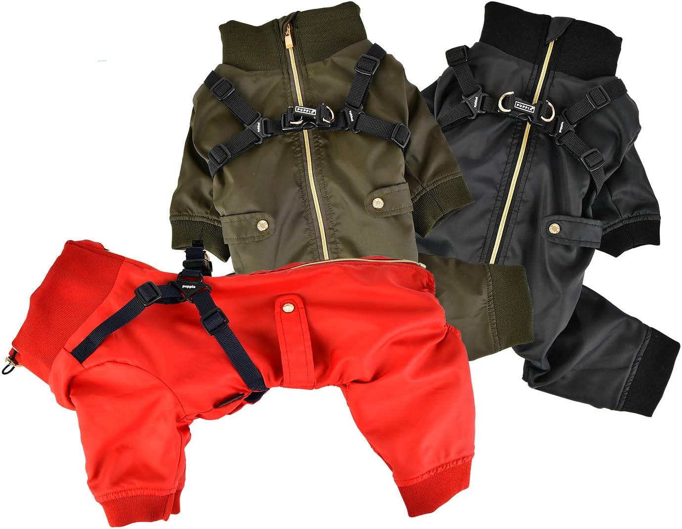 Puppia Garnet Jumpsuit - Red - X-Large