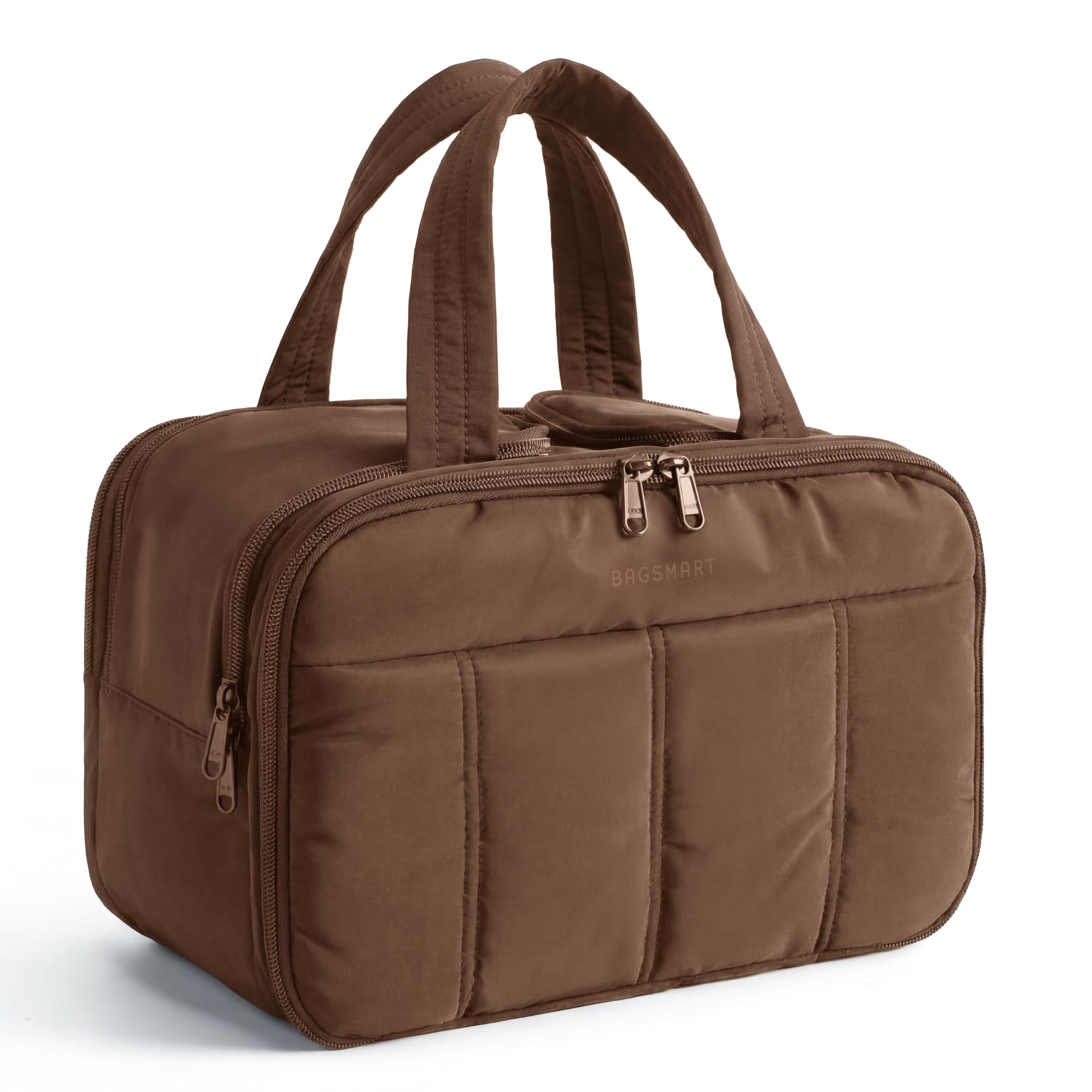 BAGSMART Kulturbeutel Damen, Reise Kosmetiktasche Groß Kulturtasche zum Aufhängen für Frauen, Makeup Taschen Organizer mit Griff für Reisen, wasserdichte Waschtasche