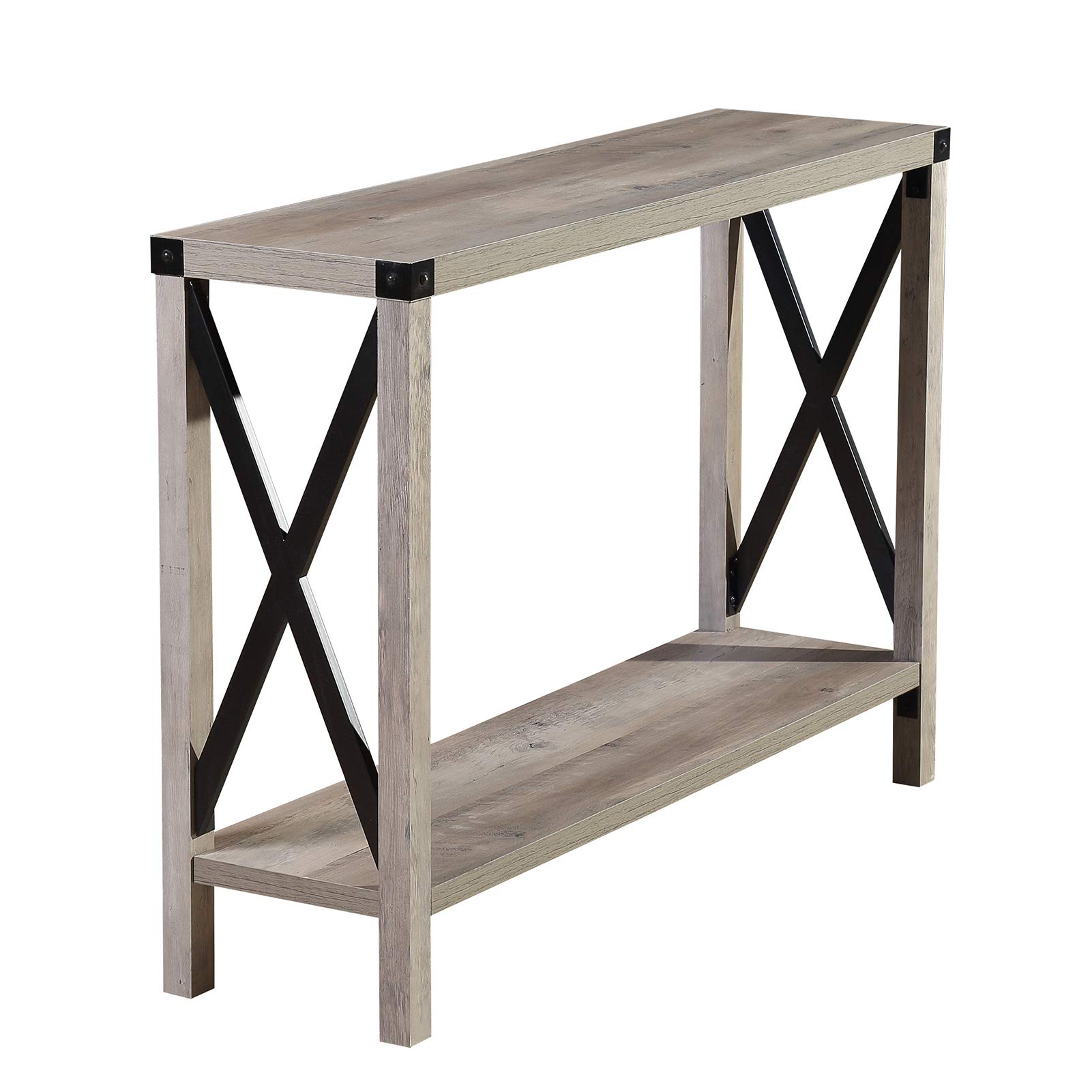 Buy Lipo Industrial Console Table Farmhouse Rustic Modern Accent Sofa