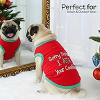 Vista 4 de Parisian Pet - Camisetas divertidas navideñas para mascotas, perros y gatos, diseño "Naughty or Nice", "Santa Outfit", "Elf Size", "Santa's Helper