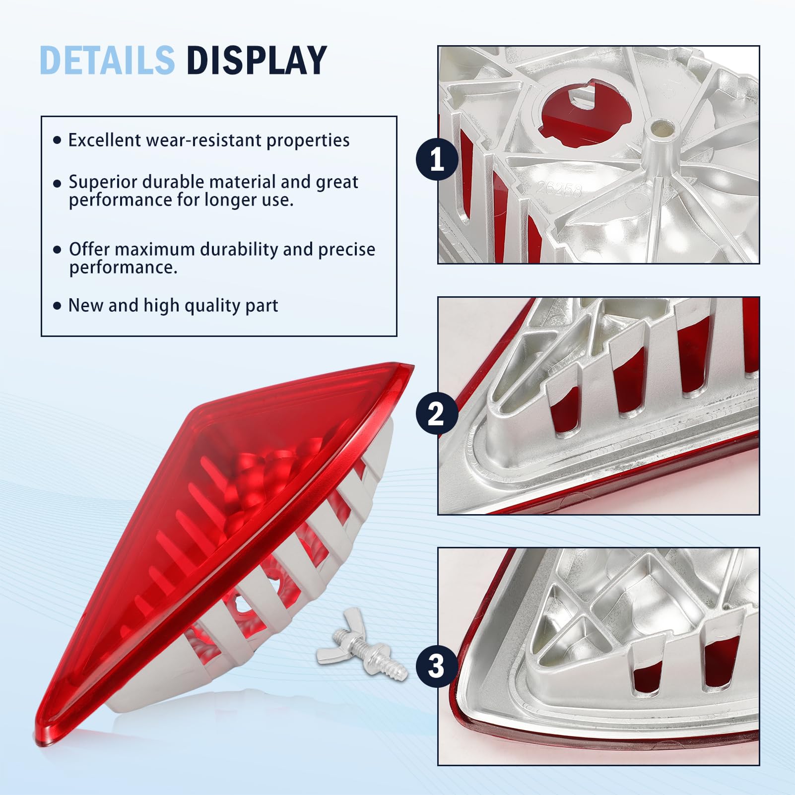 Terza Luce di Freno Stop Luce Freni Rosso Compatibile con NV400 Master Movano 265900021R