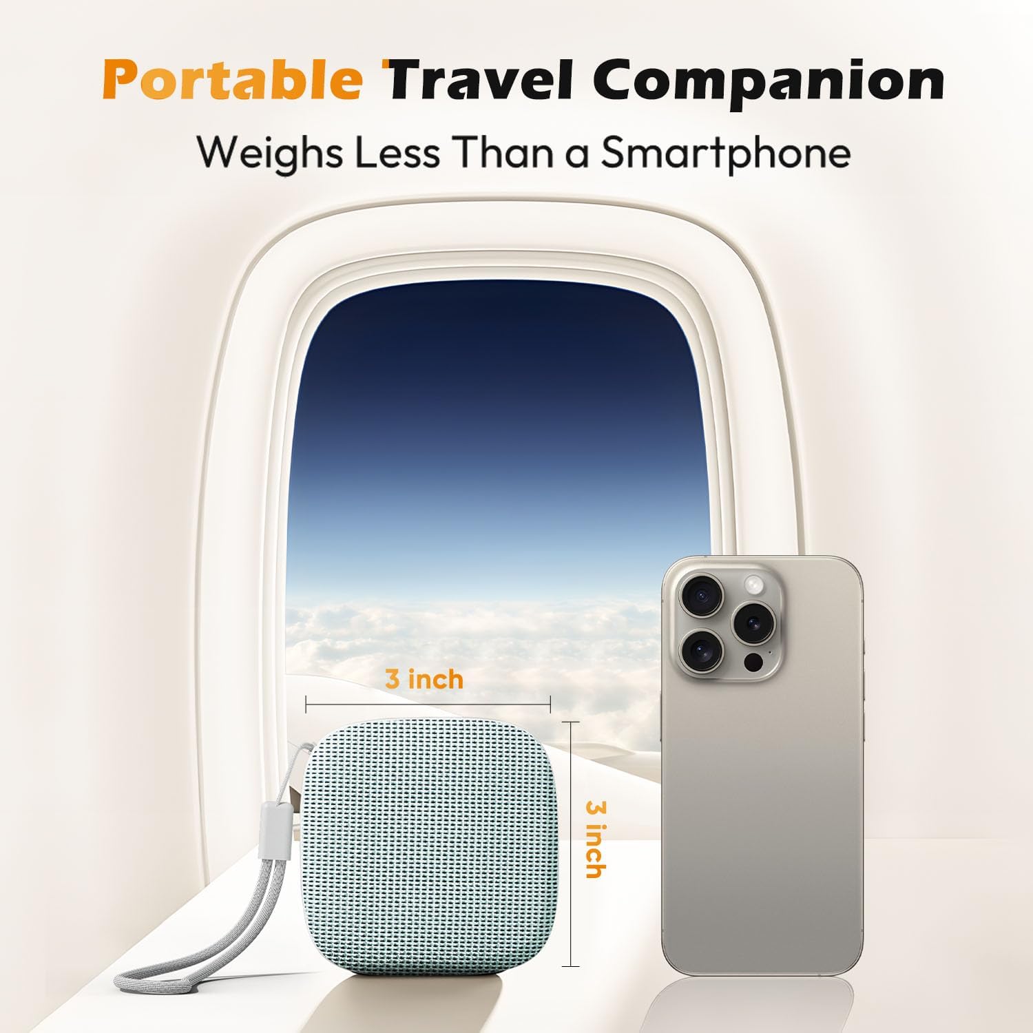 Portable Sound Machine for Travel, White Noise Sound Machine for Sleeping with Night Light, 20 Quality Non-looping Sounds, Headphone Jack, Memory, Timer for Adults,Hotel(Green)