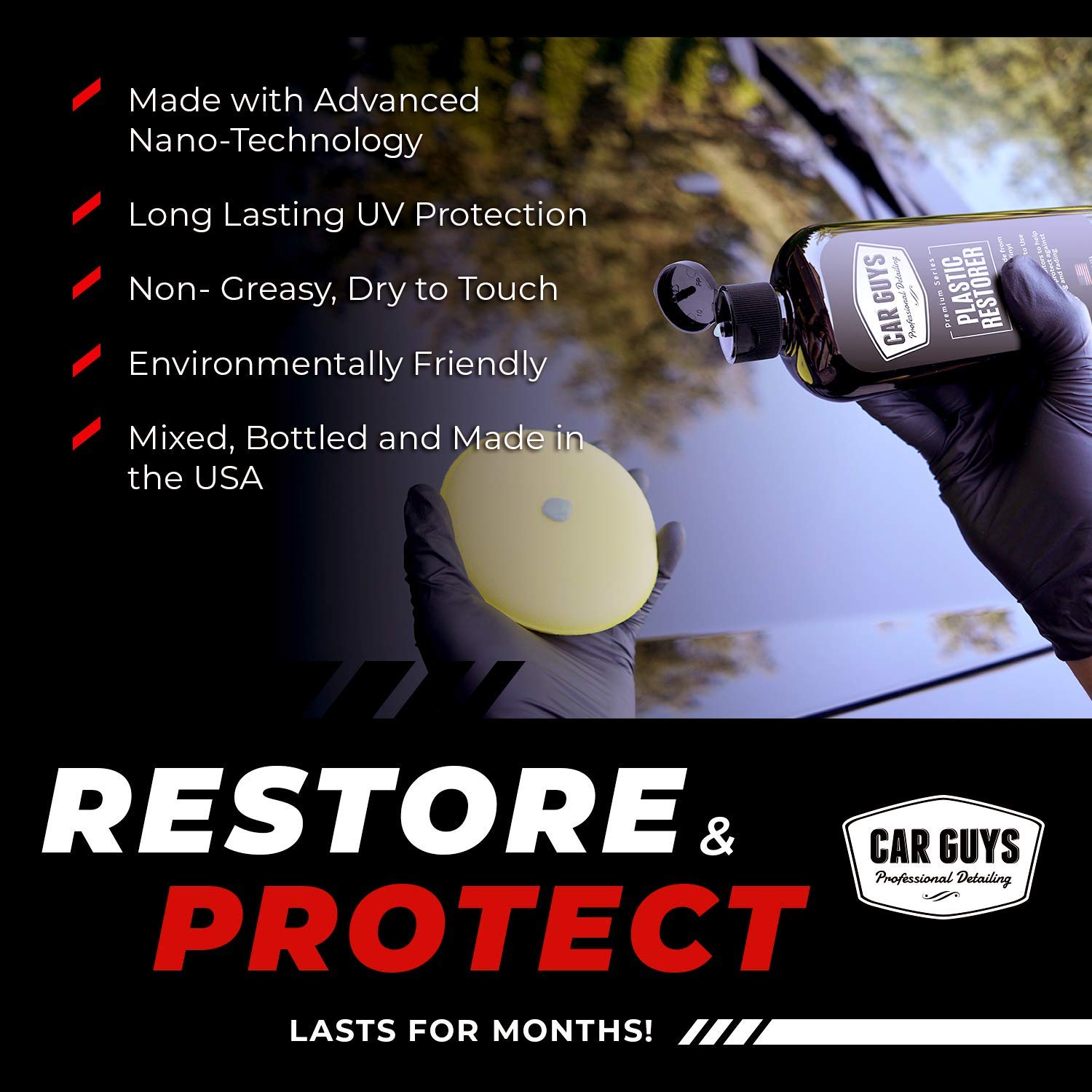 CarGuys Plastic Restorer The Ultimate Solution for Bringing Rubber