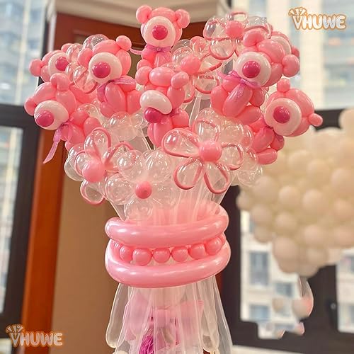 Miniatura 76 de 260 globos de color amarillo limón, paquete de 100 globos largos gruesos para arco, animales, payasos, niños, cumpleaños, fiestas, baby showers