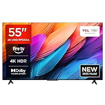 TCL 55PF650 55 pollici 4K Ultra HD, HDR TV, Smart LED Fire TV (Dolby Vision, Dolby Atmos, DTS, HDR 10, Alexa integrato, Airplay2, Miracast)
