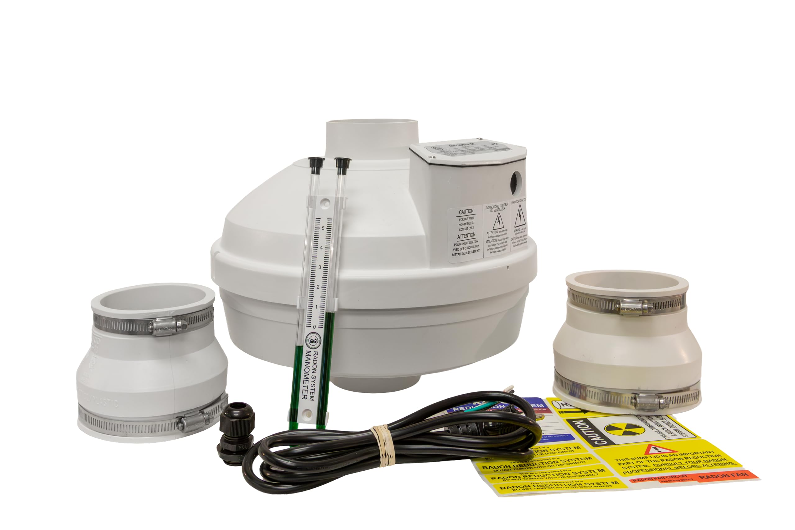 Photo 1 of Festa AMG Surge EC Radon Fan – 4“ Installation Kit - Quiet and Energy Efficient Radon Mitigation Inline Fans – High Performance 3” Duct Fan