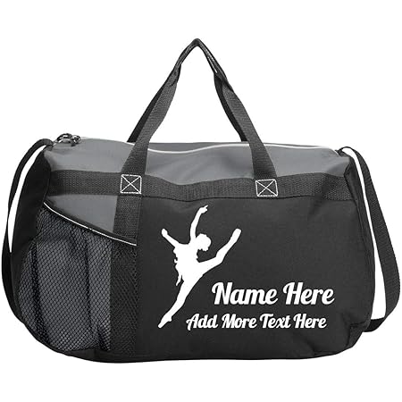 personalized dance bag with rack
