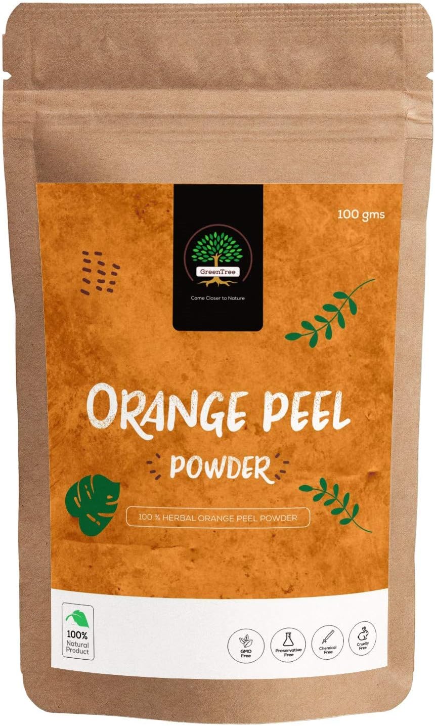 GreenTree Herbal Orange Peel Powder for Skin Care (100 Gms)