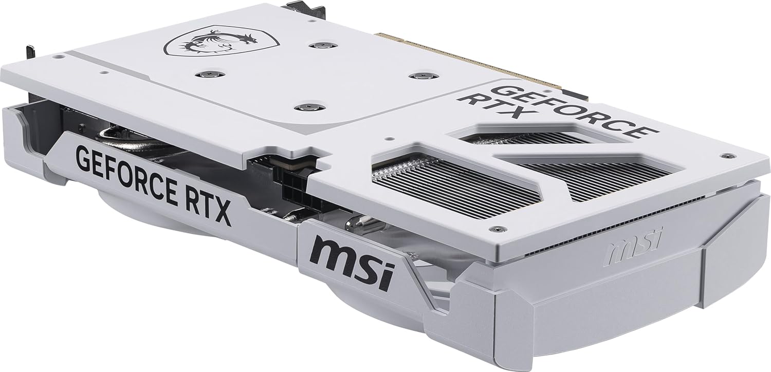msi Gaming RTX 5060 Ti 8G Ventus 2X OC White Graphics Card (8GB GDDR7,128-bit, Extreme Performance: 2617 MHz, DisplayPort x3 2.1a, HDMI 2.1b, NVIDIA Blackwell Architecture)