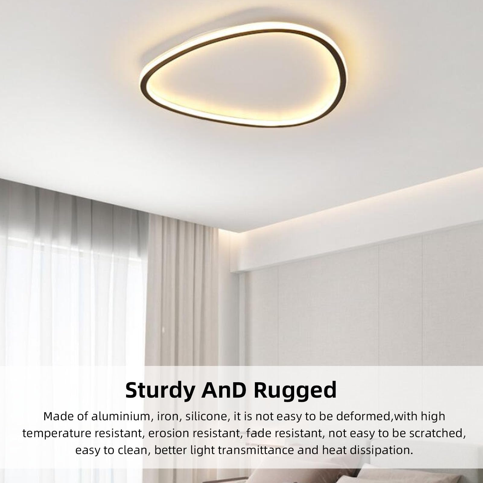 CHICIRIS Lámpara de Techo LED, Moderna, Regulable, Empotrada, para Sala de Estar, Cocina, Elegante Diseño Ajustable
