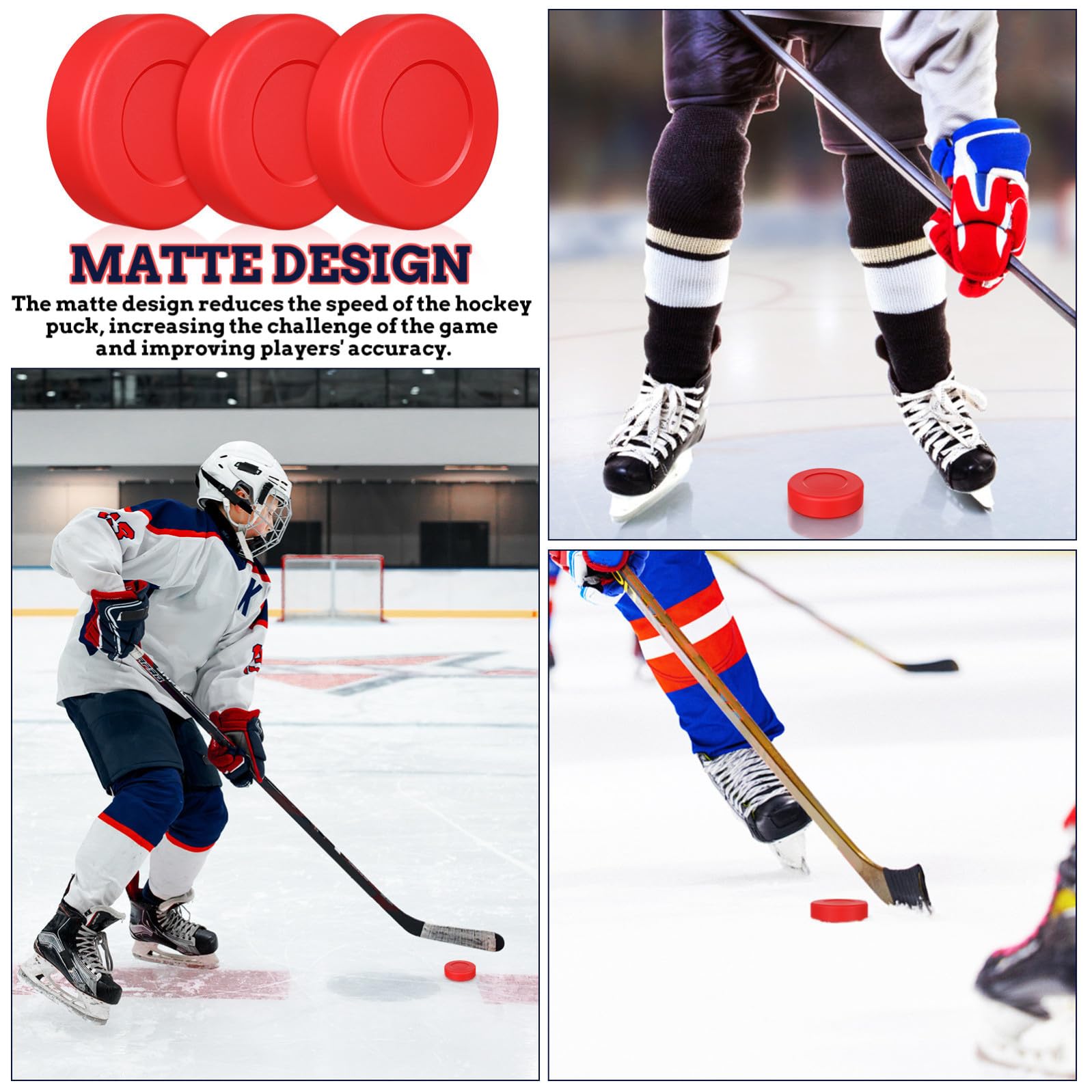 BESPORTBLE Blöder Puck Eishockey Hockey-Pucks Im Freien Hockeypuck Tragbar Hockey-Pucks Für Kinder Inline-Hockey-Puck Street-Hockey-Pucks Hockeybälle Im Freien Straßenhockeybälle PVC
