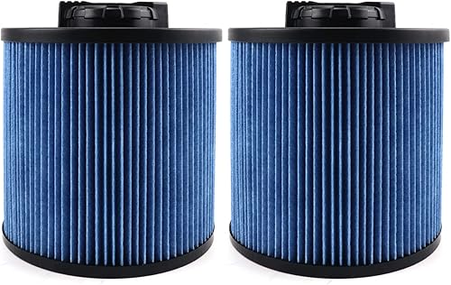 Paquete de 2 filtros de polvo fino DXVC6912 para DeWalt de 6 a 16 galones para aspiradora húmedaseca DXV06P DXV09P DXV09PA DXV10P DXV10PL DXV10S