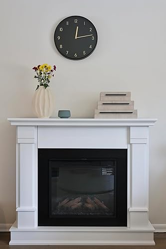 Miniatura 2 de Kingflux - Juego de 3 cajas decorativas de cuero Shagreen marfil con asas negras, cajas de almacenamiento con tapa, joyero, organizador de